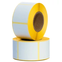 40x40mm öntapadó papír címke cséve átmérő 40mm 1000db /tekercs