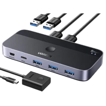 UGREEN USB 3.0 megosztó kapcsoló 2 bemenet / 4 kimenet CM662