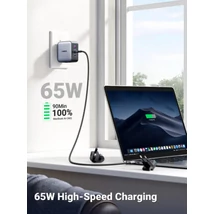UGREEN GaN 65W gyorstöltő 3 portos CD296