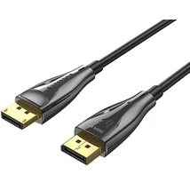 Vention Displayport/M -> Displayport/M  (8K, optikai, fekete), 10m, kábel