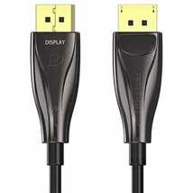 Vention Displayport/M -> Displayport/M  (8K, optikai, fekete), 10m, kábel