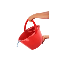 Felmosó vödör 11 literes ovális csavaró kosárral piros Bonus_B186