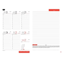 Tanítói zsebkönyv A5, műbőr 145mmx205mm, fehér lapokkal türkiz 2026/2027 Realsystem