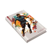 Diák zsebkönyv 125mmx205mm, fehér lapokkal 2026/2027 foci Realsystem