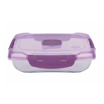 Ételtároló doboz 0,7 literes csatos és szelepes mikrós-fagyasztós_lányos színek