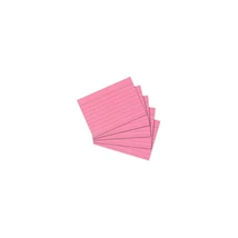 Kartotékkártya  A7 100 ív/csomag, vonalas, Herlitz rózsaszín