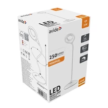 Asztali LED lámpa, Minimal, 4W, 4000K, AVIDE, fehér