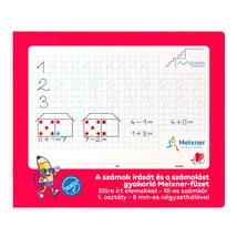 Füzet iskolai, 32lap, szám gyakorló előírt 1.osztályos fekvő Süni Meixner