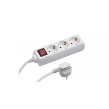 Elosztó három csatlakozós 1,5m kábellel kapcsolós asztali 16A max. 3500W