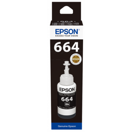 EPSON T6641 TINTA BLACK 70ML (Eredeti) No.664