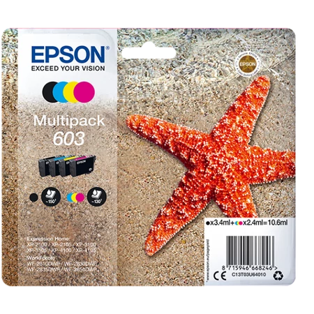 Epson T03U6 Tintapatron Multipack 10,6ml No.603
