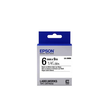 Epson LK-2WBN címkeszalag Black/White 6mm (9m)