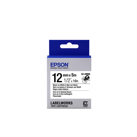 Epson LK-4WBQ címkeszalag Black/White 12mm (5m)