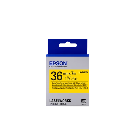 Epson LK-7YBVN címkeszalag Black/Yellow 36mm szalag(7m)