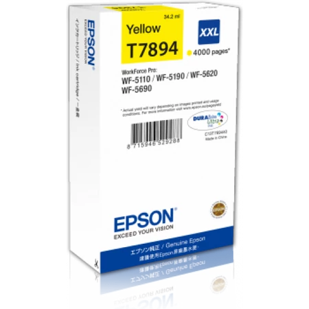 Epson T7894 Tintapatron Yellow 4.000 oldal kapacitás