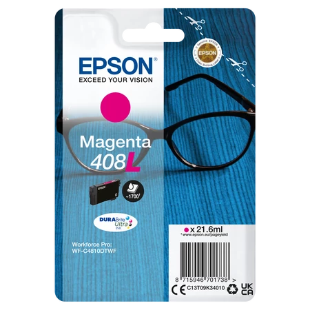Epson T09K3 Tintapatron Magenta 21,6ml No.408L