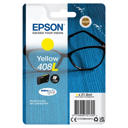Epson T09K4 Tintapatron Yellow 21,6ml No.408L